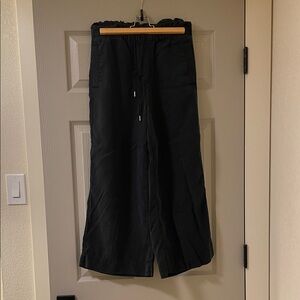 LOFT Black Chinos - Wide Leg and Cropped Length